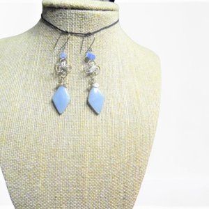 Angelite Semiprecious Stone Earrings